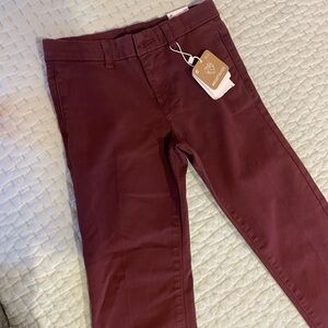 Mayoral Kids Slim Chinos- Maroon